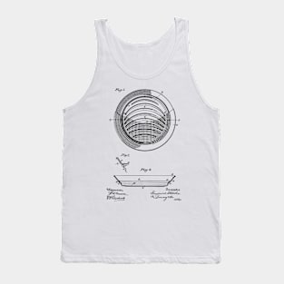 Gold Washing Pan Vintage Patent Hand Drawing Tank Top